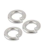 Spring Washer | Split Lock Washers for Vibration Absorption Bolting Applications Industrial Machinery Construction Automotive | Spring Tension Zinc Plated DIN 127 Standard